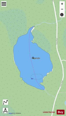 Fergus Lake depth contour Map - i-Boating App - Streets