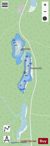 Nansen Lake depth contour Map - i-Boating App - Streets