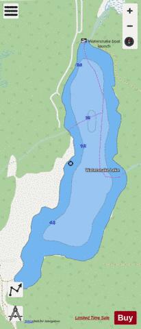 Watersnake Lake depth contour Map - i-Boating App - Streets
