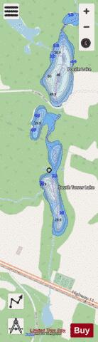 South Tower Lake depth contour Map - i-Boating App - Streets
