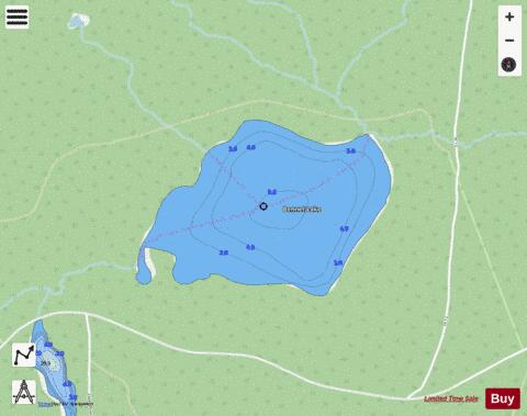 Bennet Lake depth contour Map - i-Boating App - Streets