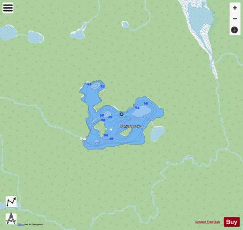 Nonigose Lake depth contour Map - i-Boating App - Streets