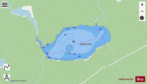 Radisson Lake depth contour Map - i-Boating App - Streets