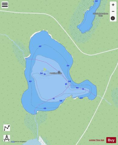 Bourinot Lake depth contour Map - i-Boating App - Streets