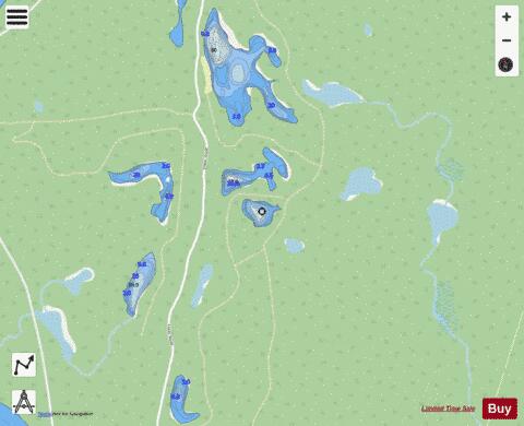 Guilfoyle Lake 37 depth contour Map - i-Boating App - Streets