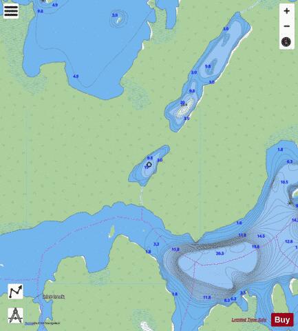 CA_ON_V_103409879 depth contour Map - i-Boating App - Streets
