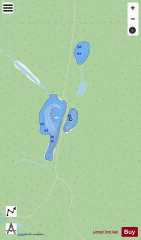 Owens Lake 10 depth contour Map - i-Boating App - Streets