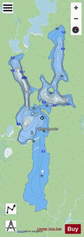 Whalsom Lake depth contour Map - i-Boating App - Streets