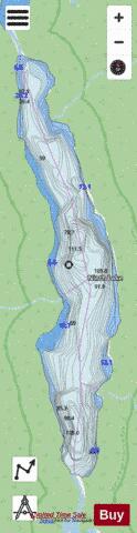 Ninth Lake depth contour Map - i-Boating App - Streets