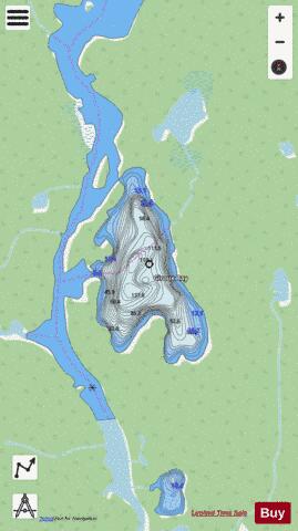 Giroux Bay depth contour Map - i-Boating App - Streets