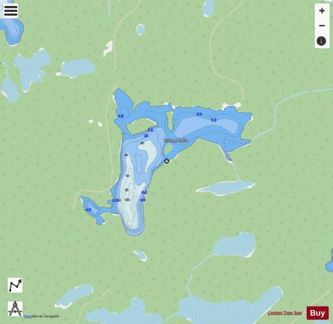 Tricorn Lake depth contour Map - i-Boating App - Streets