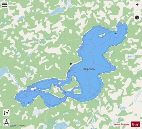 McIntyre Lake depth contour Map - i-Boating App - Streets