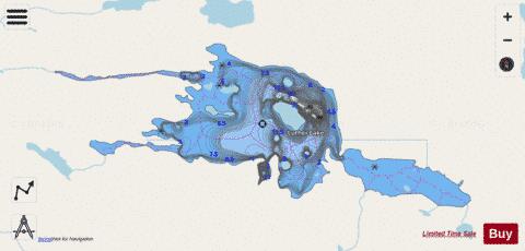 Luther Lake depth contour Map - i-Boating App - Streets