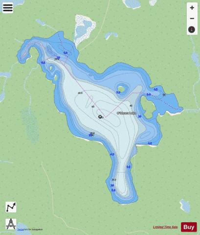 O'Meara Lake depth contour Map - i-Boating App - Streets