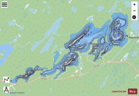 Wildgoose Lake depth contour Map - i-Boating App - Streets