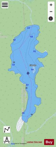Eli Lake depth contour Map - i-Boating App - Streets