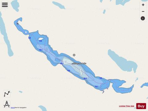 Musgrave Lake depth contour Map - i-Boating App - Streets