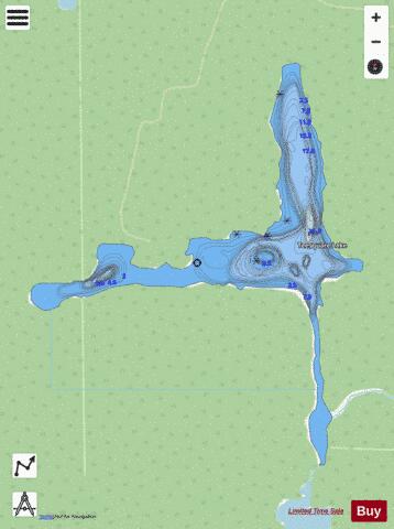 Teesquare Lake depth contour Map - i-Boating App - Streets