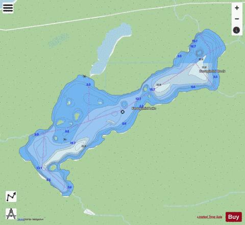 Kassagimini Lake depth contour Map - i-Boating App - Streets