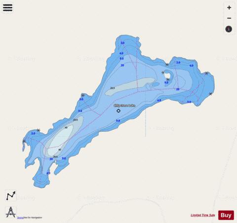 Chipchase Lake depth contour Map - i-Boating App - Streets