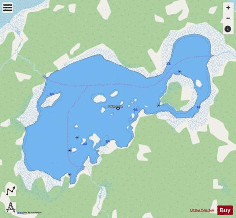 Volks Lake depth contour Map - i-Boating App - Streets