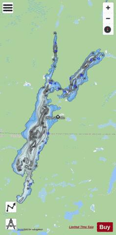 Chipman Lake depth contour Map - i-Boating App - Streets