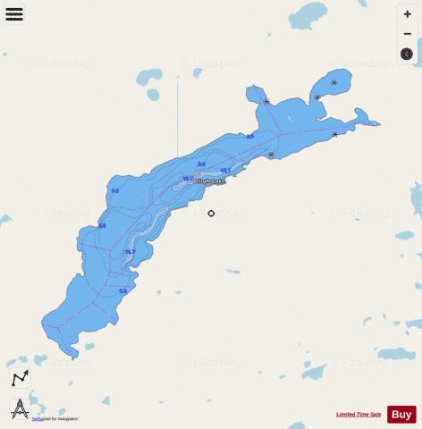 Pringle Lake depth contour Map - i-Boating App - Streets