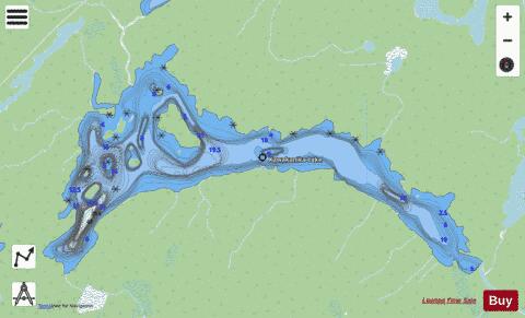 Kawakanika Lake depth contour Map - i-Boating App - Streets
