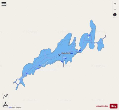 McPhail Lake depth contour Map - i-Boating App - Streets