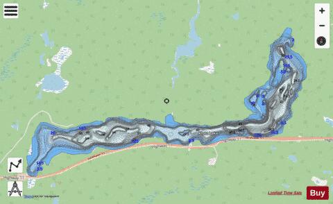 Klotz Lake depth contour Map - i-Boating App - Streets