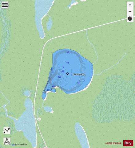 Maloney Lake depth contour Map - i-Boating App - Streets