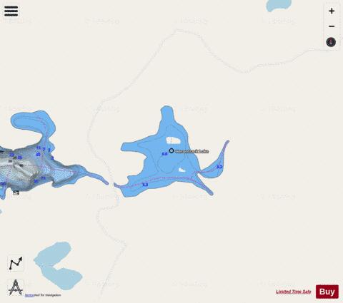Herontrack Lake depth contour Map - i-Boating App - Streets