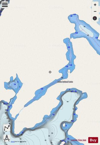 Little Roland Lake depth contour Map - i-Boating App - Streets