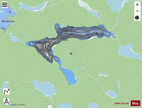 Bijou Lake depth contour Map - i-Boating App - Streets