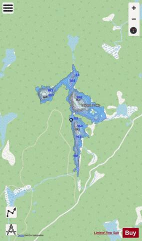 Lelonde Lake depth contour Map - i-Boating App - Streets
