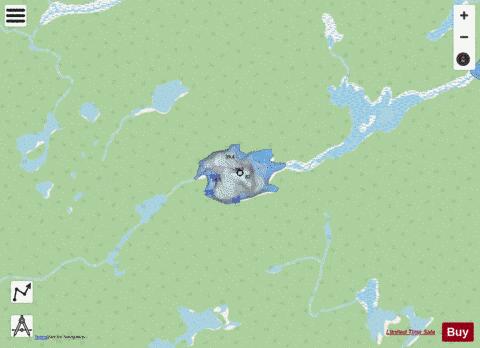 Rioux Lake 10 depth contour Map - i-Boating App - Streets