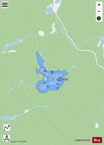 Charette Lake depth contour Map - i-Boating App - Streets