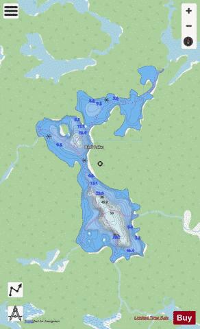 Barr Lake depth contour Map - i-Boating App - Streets