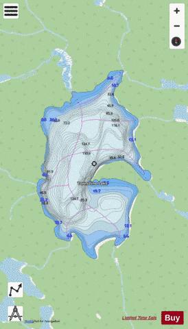 Town Line Lake depth contour Map - i-Boating App - Streets