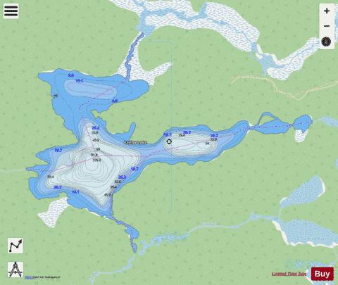 Keelor Lake depth contour Map - i-Boating App - Streets
