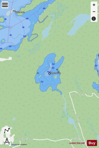 Nogies Lake depth contour Map - i-Boating App - Streets