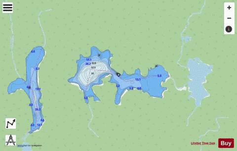 Blackburn Lake depth contour Map - i-Boating App - Streets