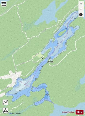 Bull Lake depth contour Map - i-Boating App - Streets