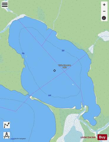 Little Cameron Lake depth contour Map - i-Boating App - Streets