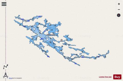 Palsen Lake depth contour Map - i-Boating App - Streets
