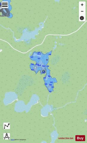 Montrose Lake 2 depth contour Map - i-Boating App - Streets