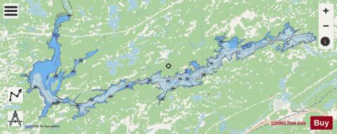Agnew Lake depth contour Map - i-Boating App - Streets