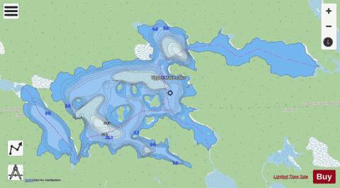 Upper Mace Lake depth contour Map - i-Boating App - Streets