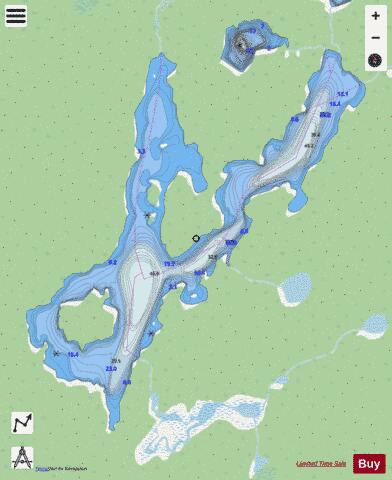 Avery Lake depth contour Map - i-Boating App - Streets