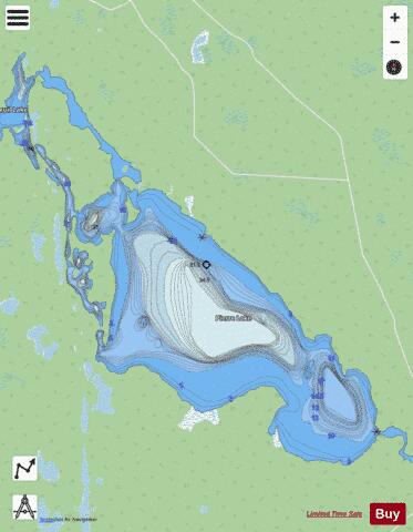 Pierre Lake depth contour Map - i-Boating App - Streets